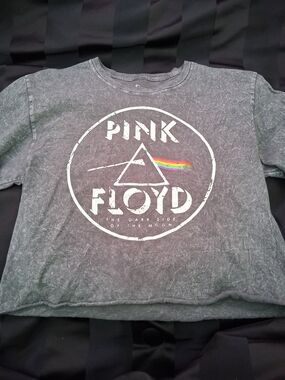 Pink Floyd The Dark Side Of The Moon Crop Top Tour Tee